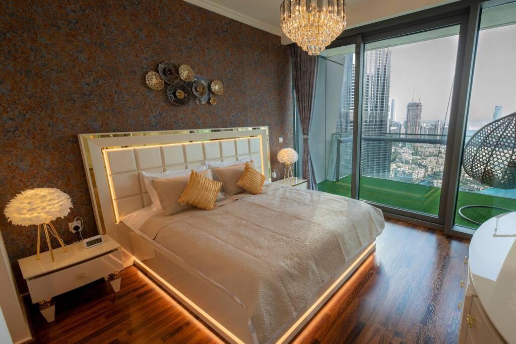 First Class 3Br With Full Burj Khalifa And Fountain View Dubái Exterior foto