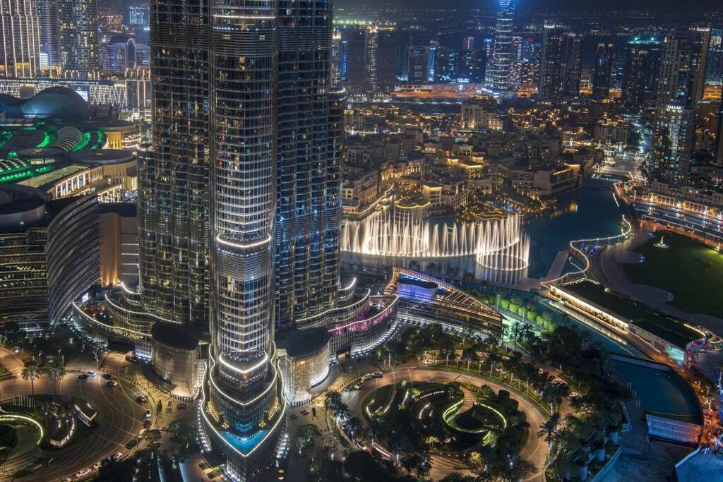 First Class 3Br With Full Burj Khalifa And Fountain View Dubái Exterior foto