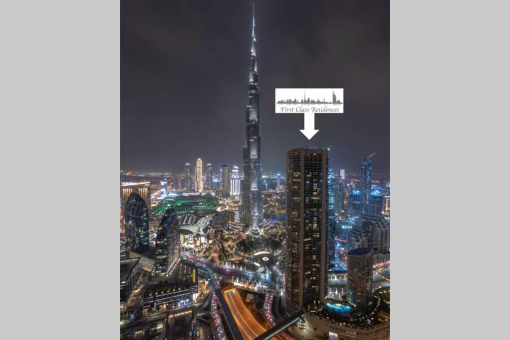 First Class 3Br With Full Burj Khalifa And Fountain View Dubái Exterior foto