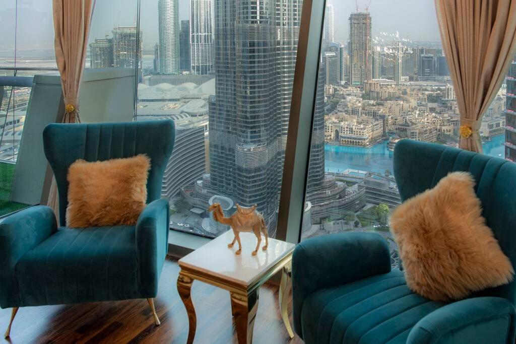 First Class 3Br With Full Burj Khalifa And Fountain View Dubái Exterior foto