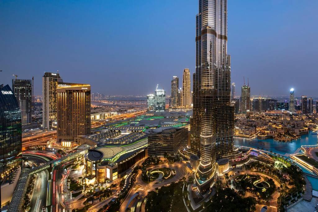 First Class 3Br With Full Burj Khalifa And Fountain View Dubái Exterior foto