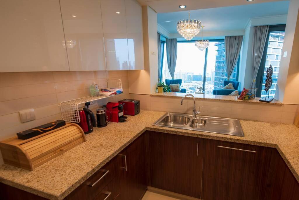 First Class 3Br With Full Burj Khalifa And Fountain View Dubái Exterior foto
